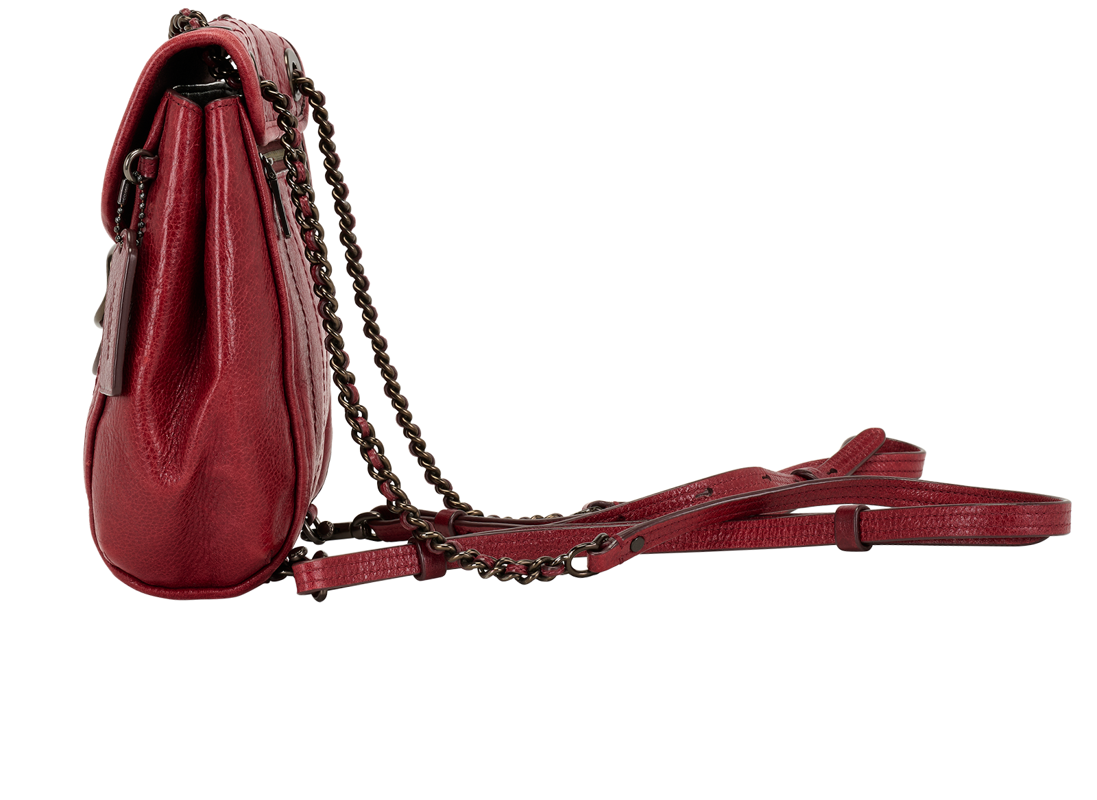 Melody Backpack, &pound;150, Handbags, Red, Leather, Bottom view